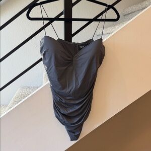 Aritzia Ruched Spaghetti Strap Bodysuit